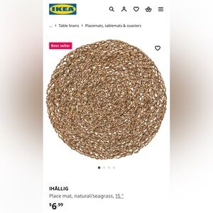 IKEA IHALLIG PLACEMATS - SET OF 6